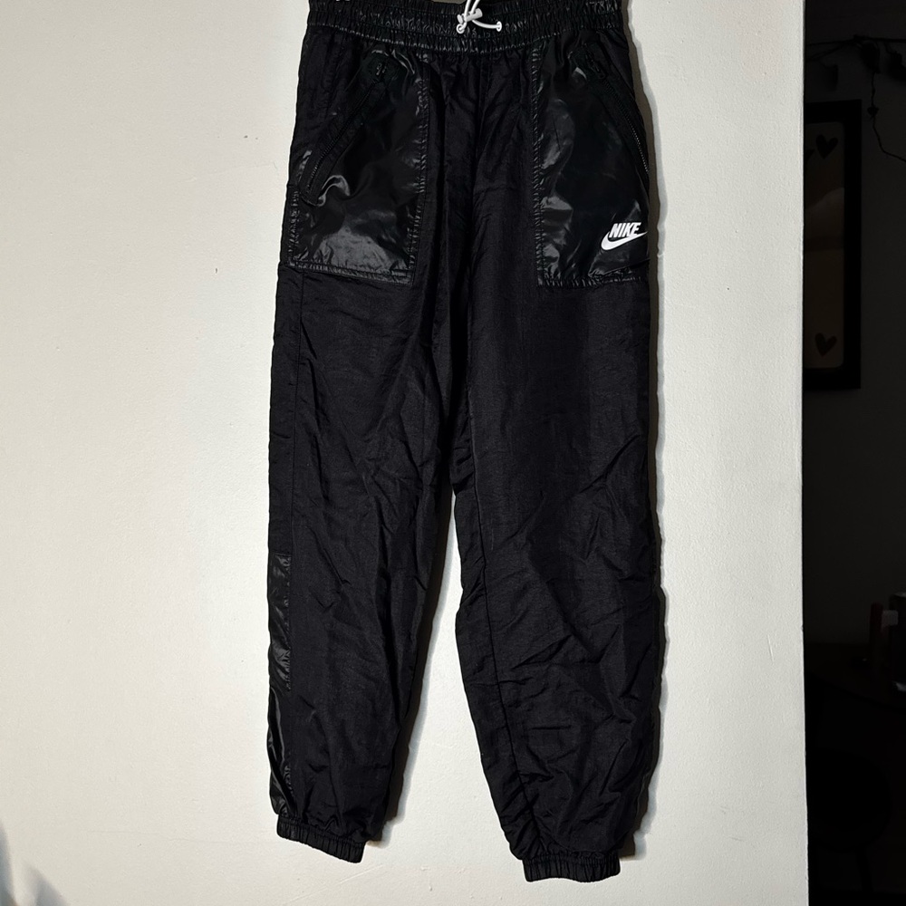 Nike Black wind breaker joggers